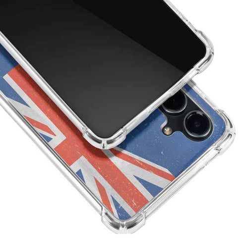 New Zealand Flag Distressed Galaxy S23 FE Clear Case